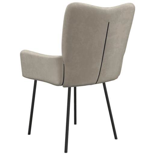 vidaXL Cadeiras de jantar 2 pcs veludo cinzento-claro vidaXL Cadeiras de jantar 2 pcs veludo cinzento-claro