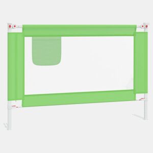 vidaXL Barra de segurança p cama infantil tecido 100x25 cm verde