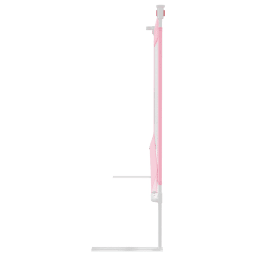 vidaXL Barra de segurança p cama infantil tecido 100x25 cm rosa