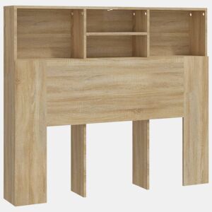 vidaXL Armário de cabeceira 120x19x103,5 cm cor carvalho sonoma