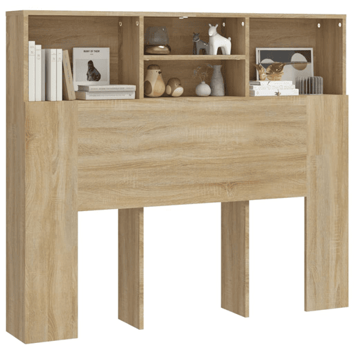 vidaXL Armário de cabeceira 120x19x103,5 cm cor carvalho sonoma vidaXL Armário de cabeceira 120x19x103,5 cm cor carvalho sonoma