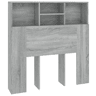 vidaXL Armário de cabeceira 100x19x103,5 cm sonoma cinzento