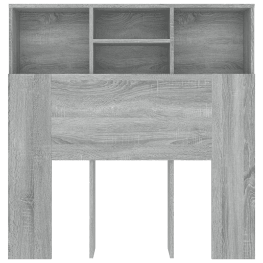 vidaXL Armário de cabeceira 100x19x103,5 cm sonoma cinzento