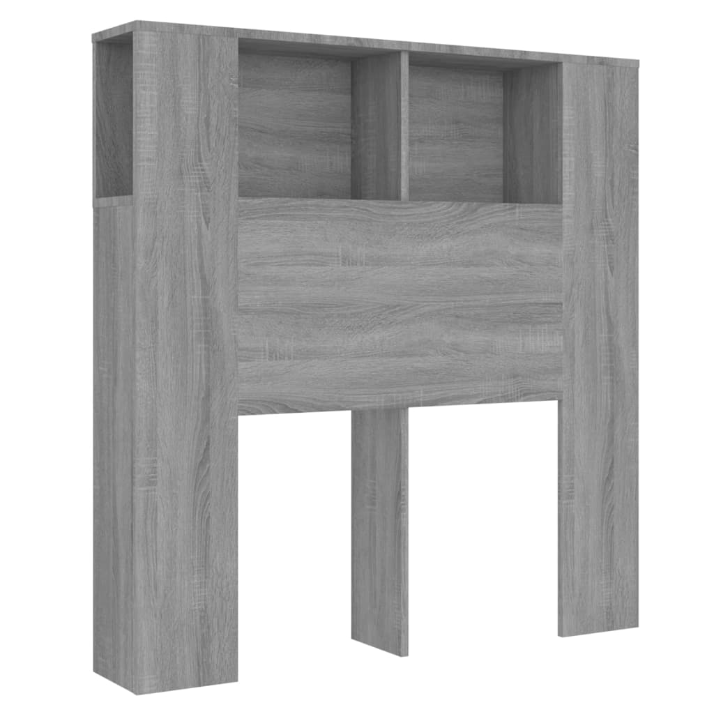 Vidaxl mueble cabecero gris sonoma 100x18,5x104,5 cm