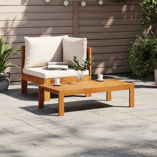 vidaXL 2 pcs conjunto de sofás de jardim c almofadões acácia maciça vidaXL 2 pcs conjunto de sofás de jardim c almofadões acácia maciça