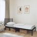 Estructura de cama 90x200 Estructura de cama 90x200 Negro