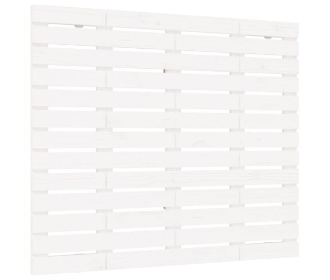 Cabecero cama de pared madera maciza pino blanco 81x3x91,5 cm