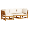 vidaXL 3 pcs conjunto lounge de jardim c almofadões acácia maciça