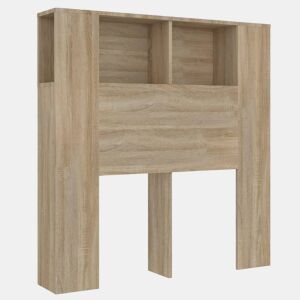 vidaXL Armário de cabeceira 100x18,5x102,5 cm carvalho sonoma
