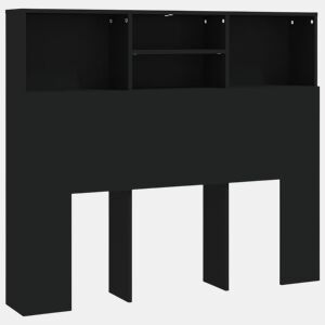 vidaXL Armário de cabeceira 120x19x103,5 cm preto