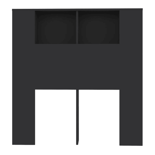 vidaXL Armário de cabeceira 100x18,5x102,5 cm preto vidaXL Armário de cabeceira 100x18,5x102,5 cm preto