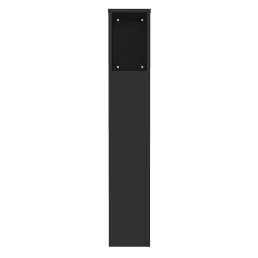vidaXL Armário de cabeceira 100x18,5x102,5 cm preto vidaXL Armário de cabeceira 100x18,5x102,5 cm preto