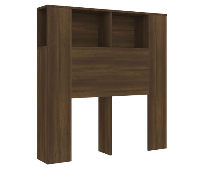 Vidaxl armario cabecero marrón roble 100x18,5x102,5 cm