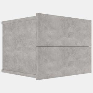 vidaXL Mesa de cabeceira 40x30x30 cm derivados madeira cinza cimento
