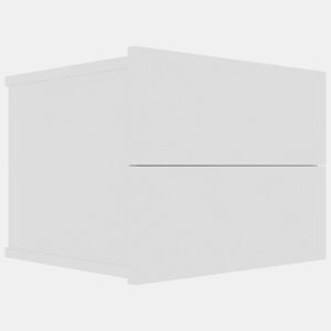 vidaXL Mesa de cabeceira 40x30x30 cm derivados de madeira branco