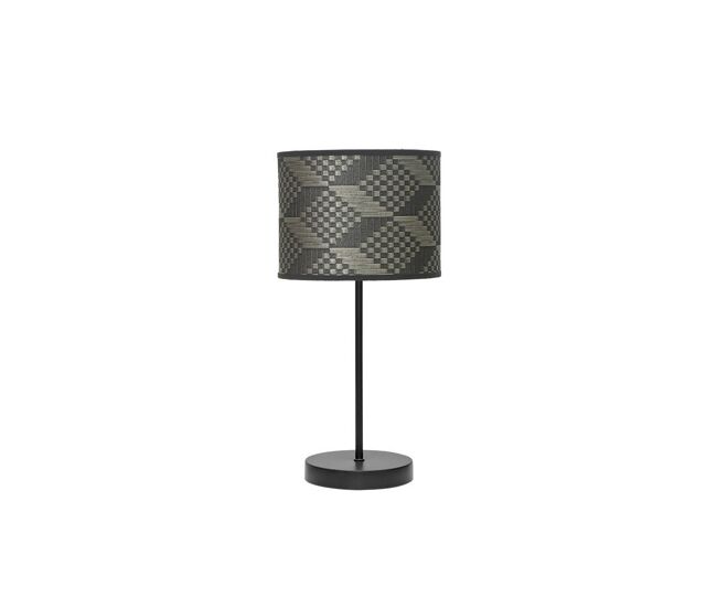 Lampara sobremesa metal color negro serie moda 17cm