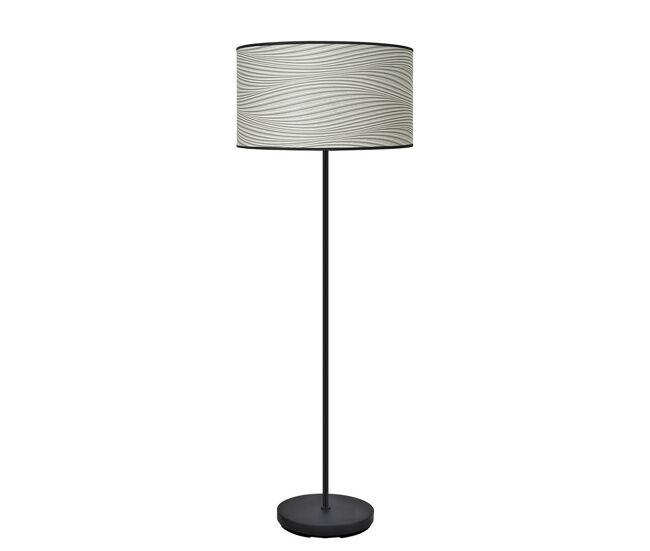 Lampara de pie metal color negro serie moda 40cm