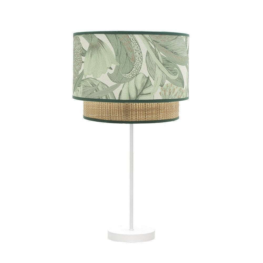 Lampara sobremesa metal color blanco serie congo 30cm