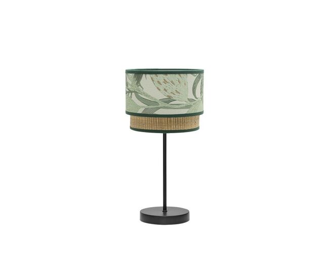 Lampara sobremesa metal color verde serie congo 18cm