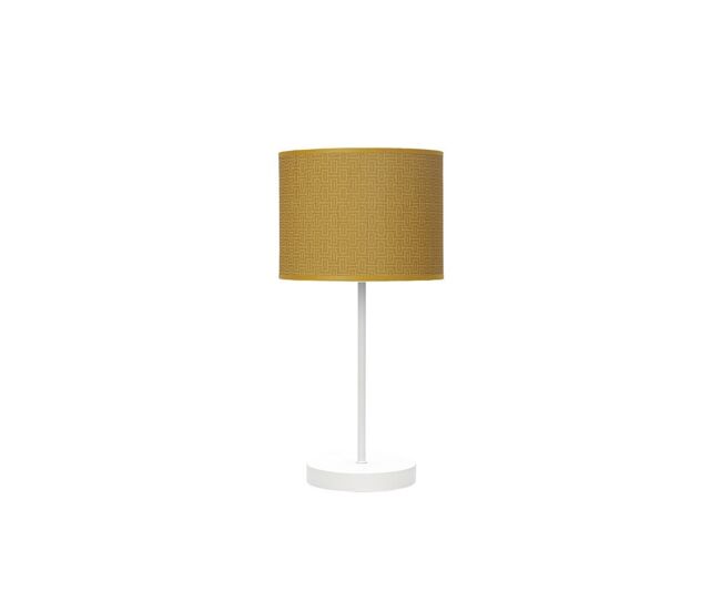 Lampara sobremesa metal color blanco serie moda 17cm