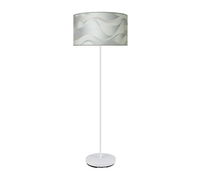 Lampara de pie metal color gris serie moda 40cm