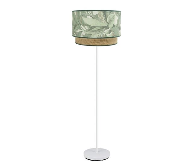 Lampara de pie metal color blanco serie congo 40cm
