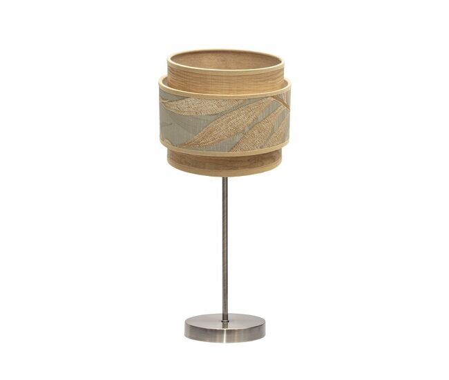 Lampara sobremesa metal color dorado serie samoa 18cm
