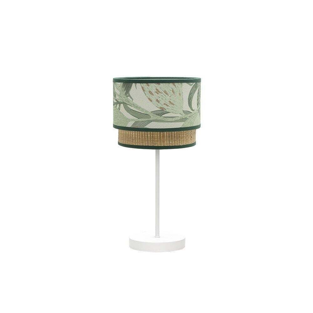 Lampara sobremesa metal color blanco serie congo 18cm