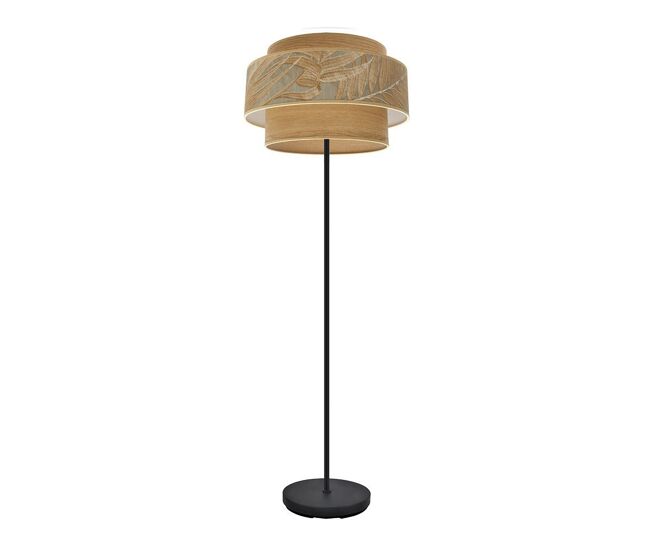 Lampara de pie metal color negro serie samoa 40cm
