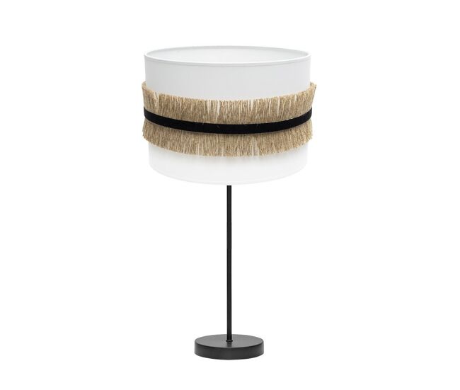 Lampara sobremesa metal color negro serie angola 30cm