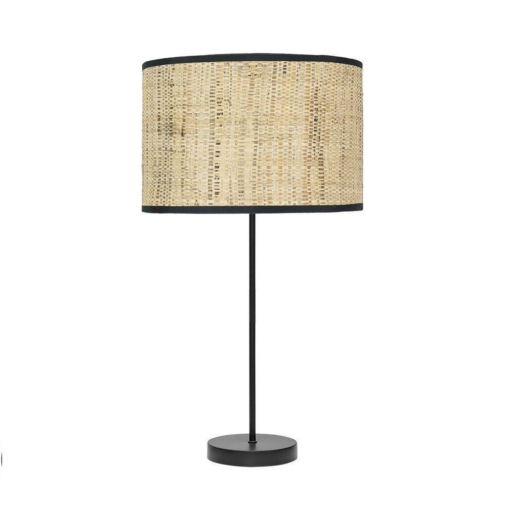 Lampara sobremesa metal color negro serie moda 30cm