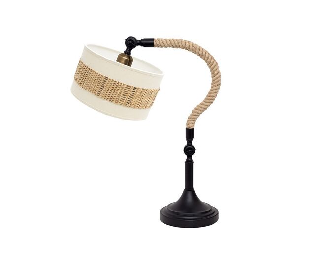 Lampara sobremesa metal color negro serie nicaragua 18cm
