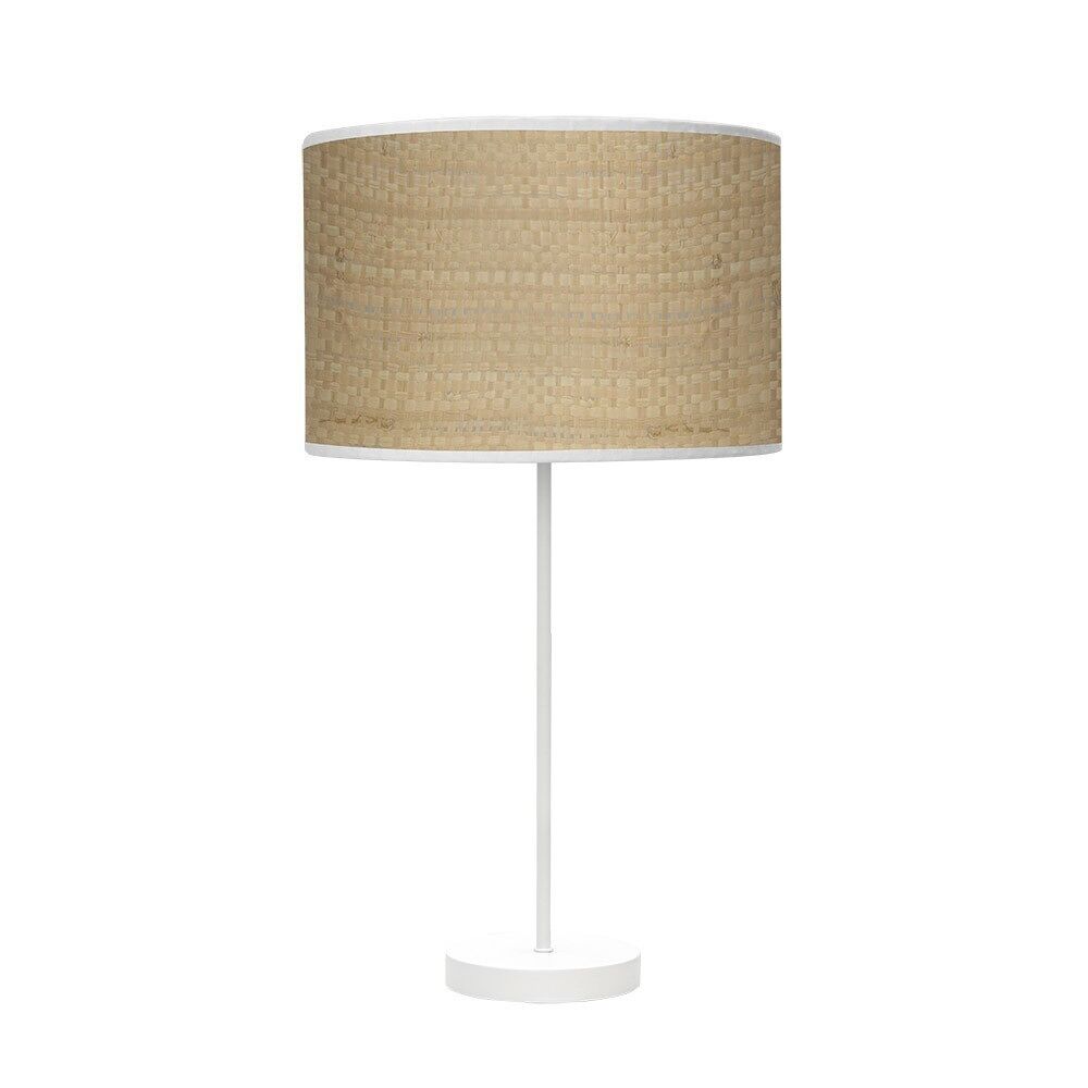 Lampara sobremesa metal color beige serie moda 30cm