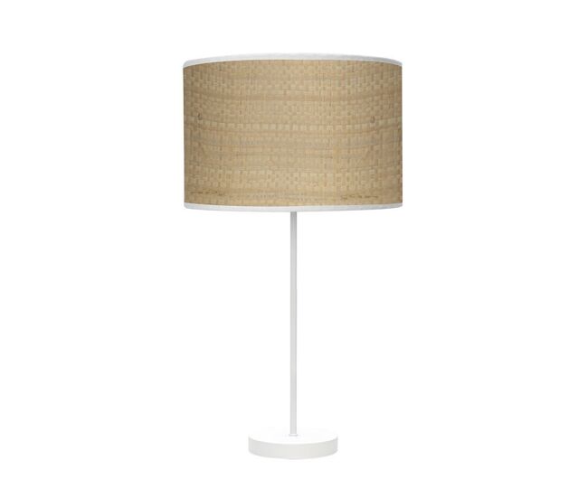 Lampara sobremesa metal color beige serie moda 30cm