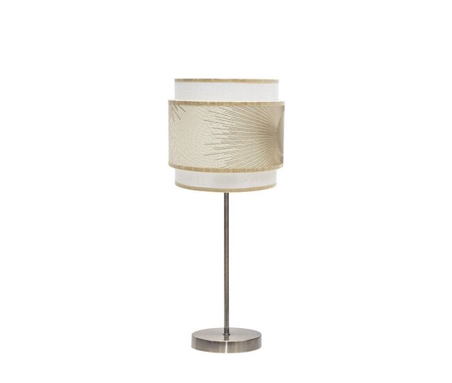 Lampara sobremesa metal color dorado serie nepal 18cm