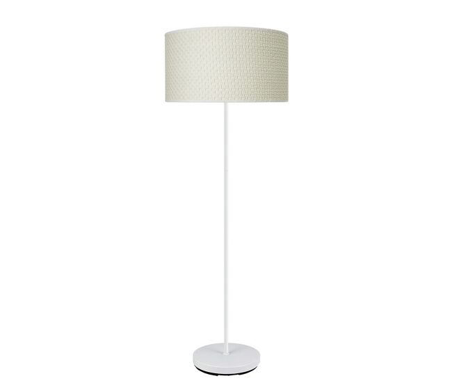 Lampara de pie metal color blanco serie moda 40cm