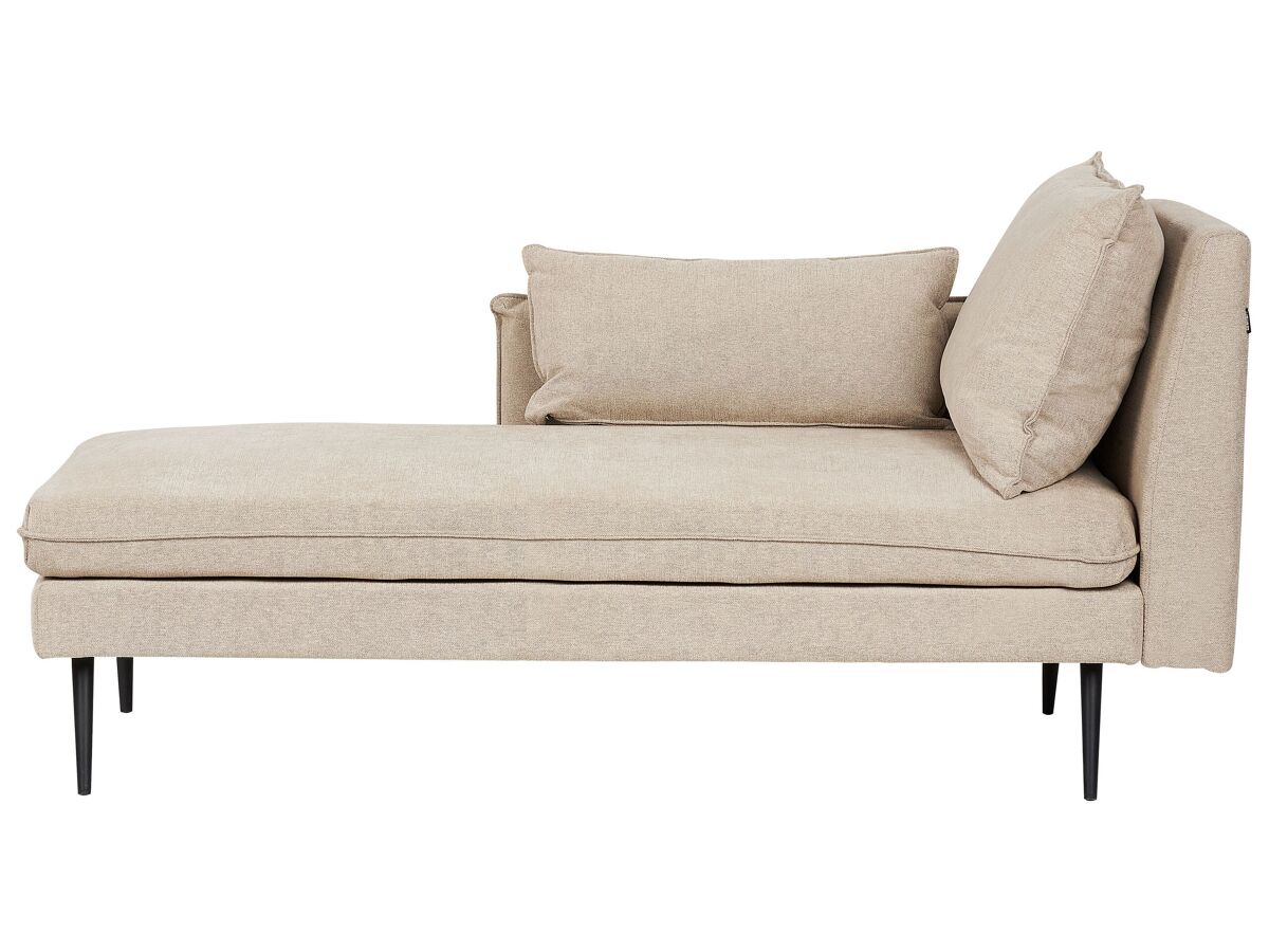 Beliani Chaise longue derecho Poliéster YERRES