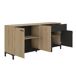 Aparador 4 puertas 1 cajón L180 cm - TRUST Aparador 4 puertas 1 cajón L180 cm - TRUST Marrón