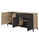 Aparador 4 puertas 1 cajón L180 cm - TRUST Aparador 4 puertas 1 cajón L180 cm - TRUST Marrón