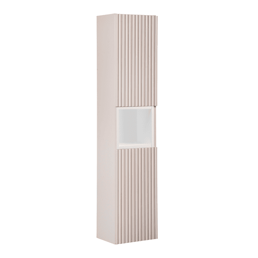 Coluna mural 2 portas 1 nicho Riva Cashmere Branco