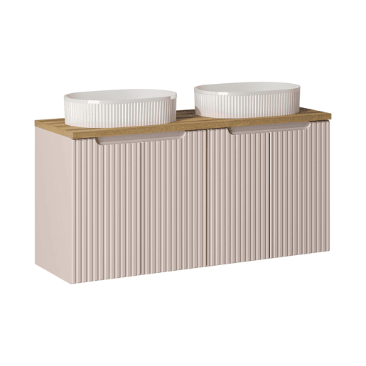 Lavatório duplo 120cm 4 portas Riva Cashmere Madeira