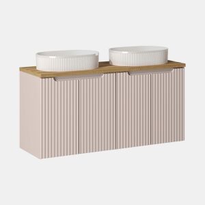 Lavatório duplo 120cm 4 portas Riva Cashmere Madeira