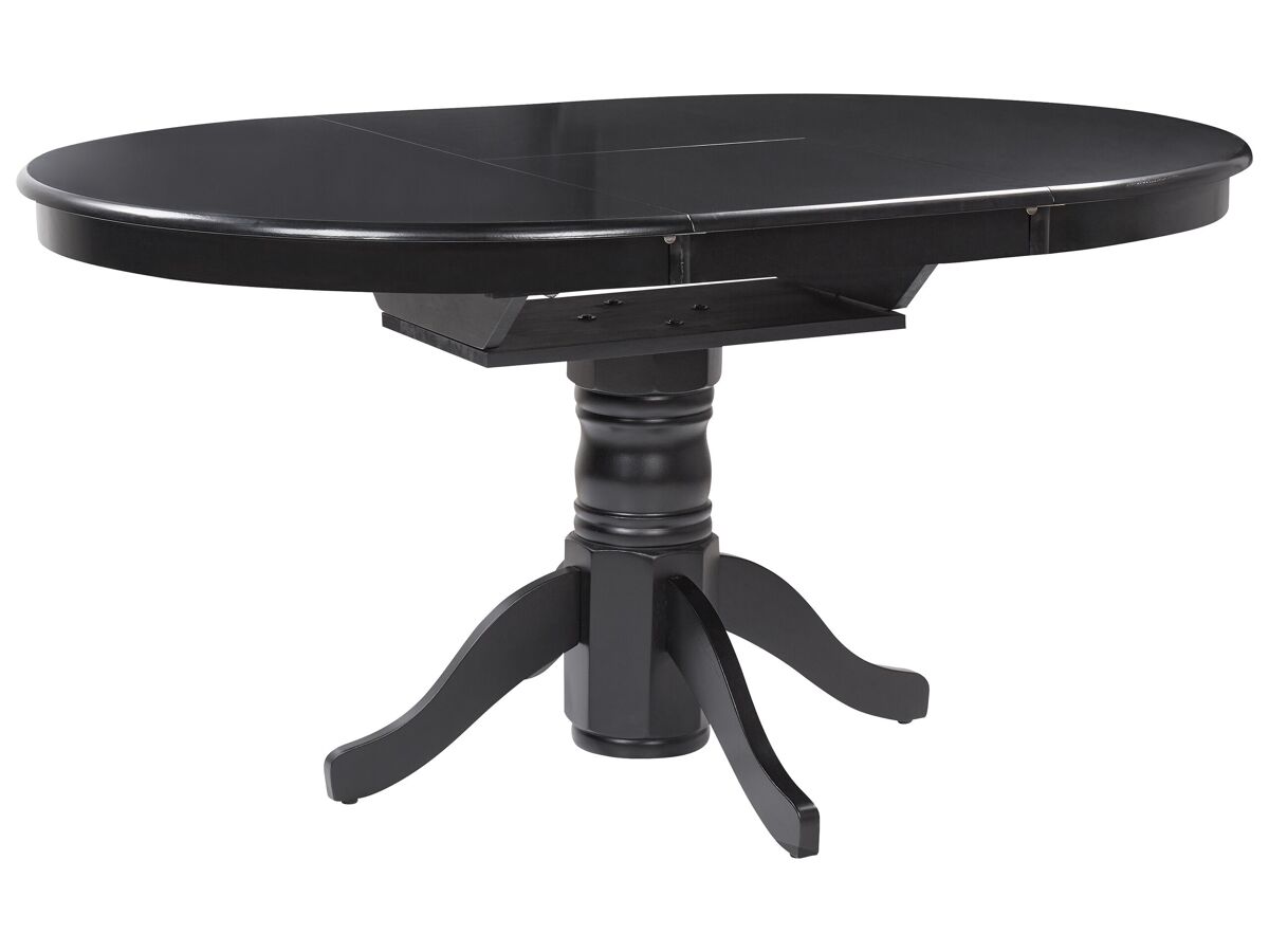 Beliani Mesa de comedor extensible AKRON 106x106 Negro