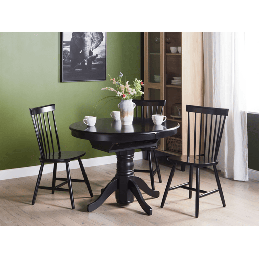 Mesa de jantar extensível AKRON Preto 106150 cm 106 cm