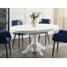 Beliani Mesa de comedor extensible AKRON 106x106 Beliani Mesa de comedor extensible AKRON 106x106 Blanco