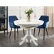 Beliani Mesa de comedor extensible AKRON 106x106 Beliani Mesa de comedor extensible AKRON 106x106 Blanco