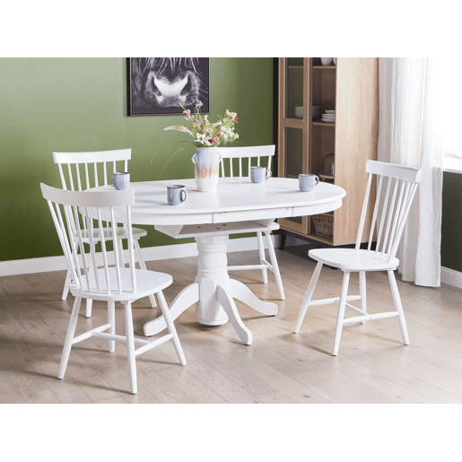 Mesa de jantar extensível AKRON Branco 106150 cm 106 cm