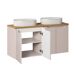 Conjunto de muebles doble lavabo 4 puertas y columna Riva 120 Conjunto de muebles doble lavabo 4 puertas y columna Riva 120 Beige