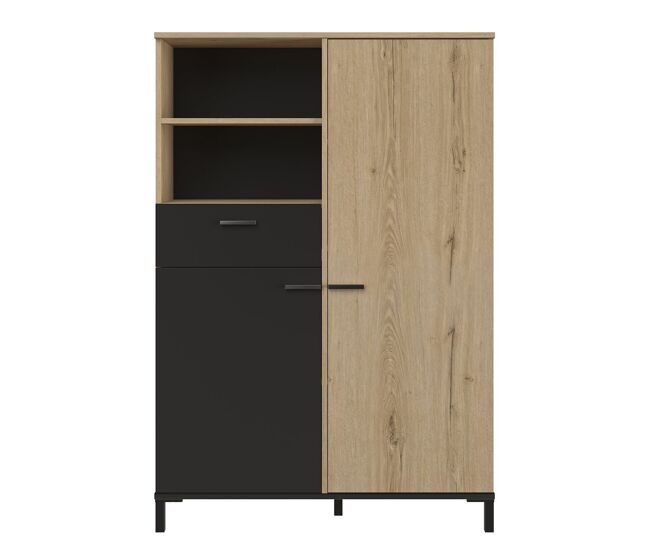 Ordenamiento alto 1 cajón y 2 puertas h150 cm - trust