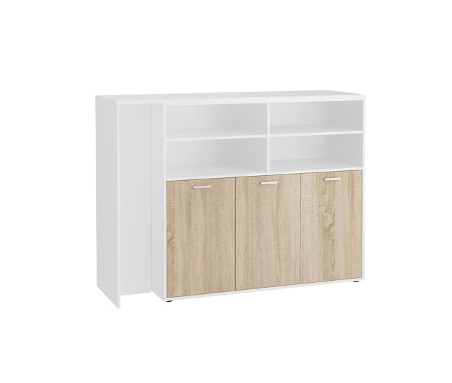 Mueble multifuncional buffet y mesa bar soest - l124 x h113 cm